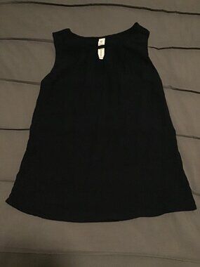 Women’s Sleeveless Blouse – Navy Blue – Size Small – Lightweight Flowy Top